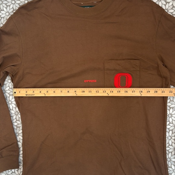 Men's Otto 958 Kiko Kostadinov Squealer LS Tee in Brown, Size M - Picture 7 of 7